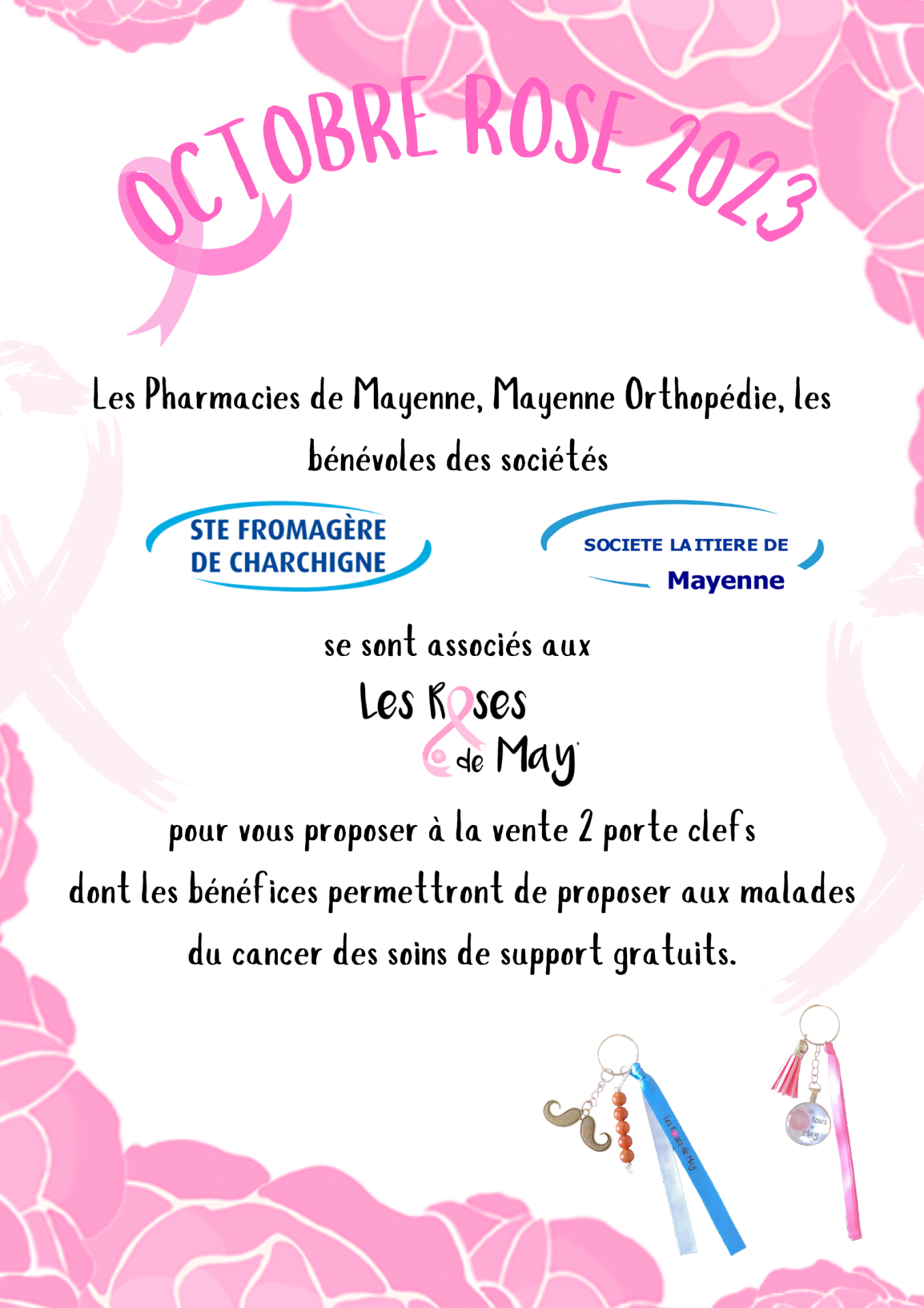 Affiche porte clefs lactalis